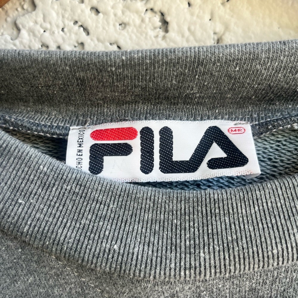 FILA VINTAGE THROWBACK FLEECE CREWNECK Men’s Medium - Picture 4 of 5